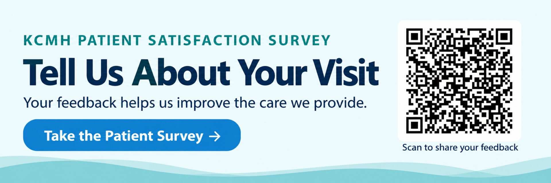 KCMH Patient Survey Banner